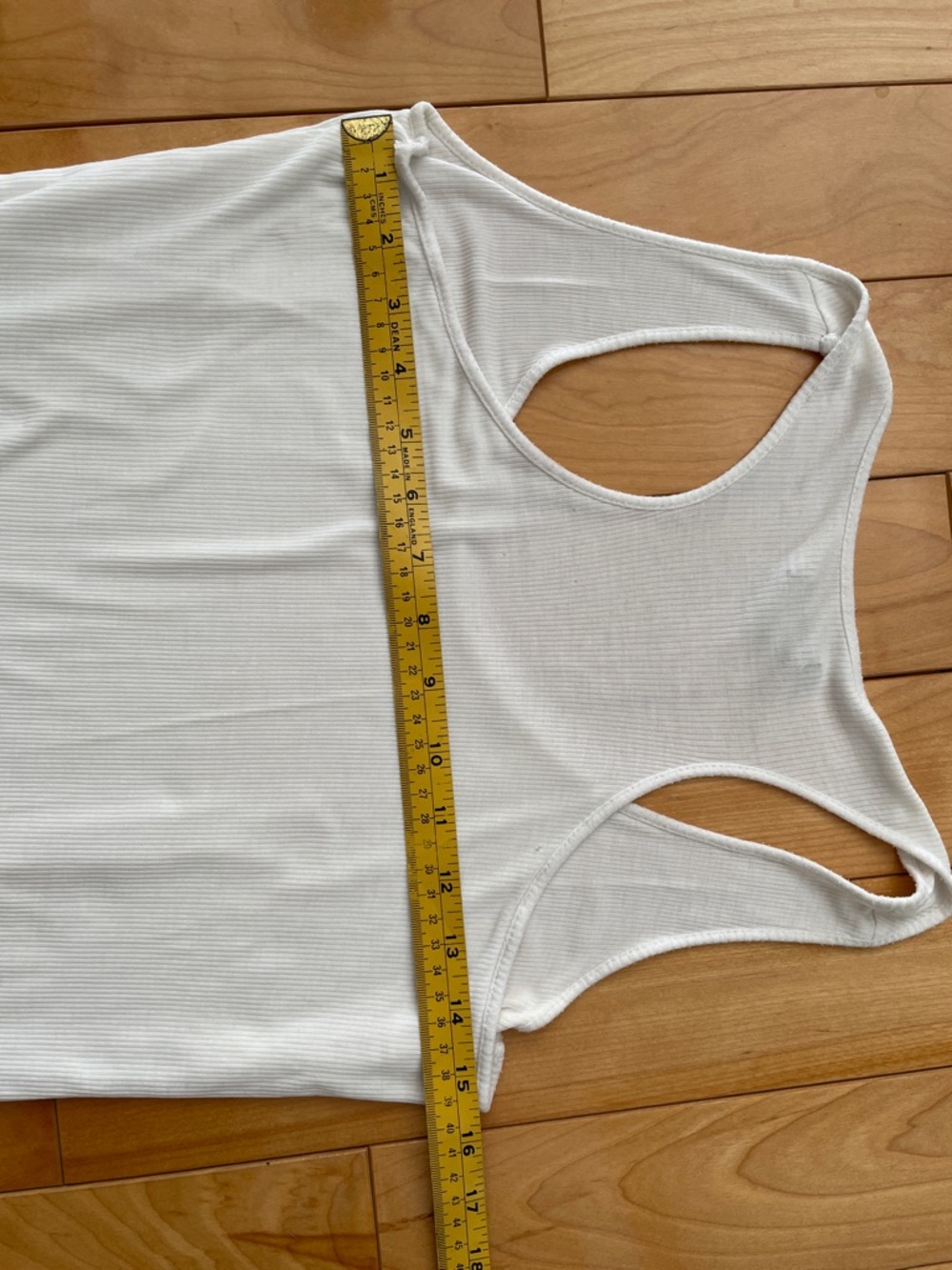 M-L. Cozy & So Soft Women's White Ribbed Midi Tank Dress - Picture 3 of 5